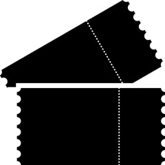 Ticket. Coupon. Tickets or Coupons vector icons. Ticket or Coupon isolated vector illustration