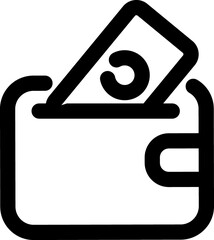 Wallet line icon