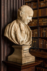 Bust of Patrick Delany in Long Room of Trinity College Old Library in Dublin