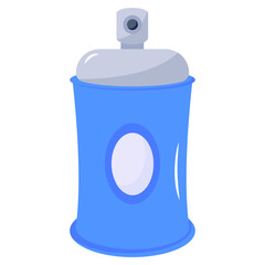 Premium flat icon of paint spray 