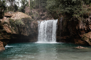 Fototapeta na wymiar Kawasan Falls in Cebu, Philippines