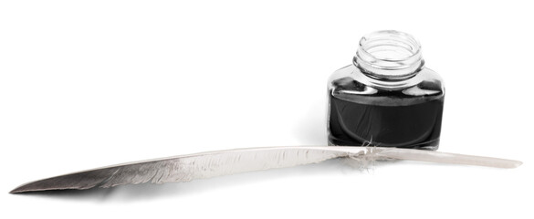 Feather Quill and Inkwell