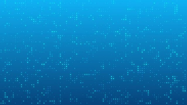 Abstract data and technology background loop, blue digital and hi-tech concept. Motion graphic for a background, wallpaper or a screensaver, seamless looping