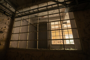 old prison window - obrazy, fototapety, plakaty