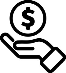 Dollar, money, payment sign