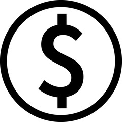 Dollar, money, payment sign