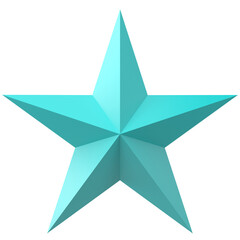 3D star. 3D illustration.