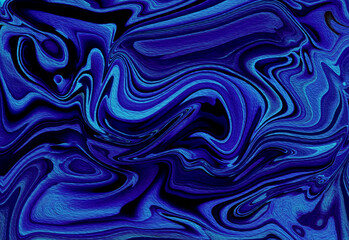 abstract blue background with lines  liquid marble fluid texture