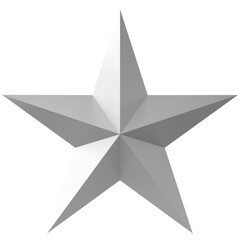 3D star. 3D illustration.