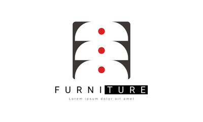 Furniture Logo Design,   Showcase cabinet, perfect for your interior business and graphic design needs