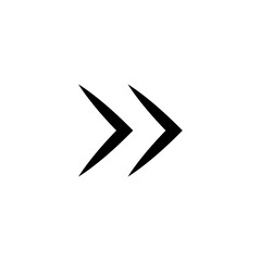 Obraz premium Double arrow icon. Next arrow symbol