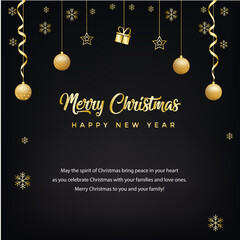 Fototapeta na wymiar Merry Christmas Banner design. Merry Christmas and happy new year design. Merry Christmas post design
