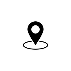Geolocation map pin simple icon
