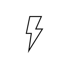 Lightning bolt icon in line style