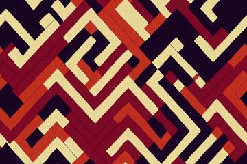 Geometric ethnic oriental pattern ikat pattern traditional Design for background,carpet,wallpaper,clothing,wrapping,Batik,fabric,2d illustrated illustration embroidery style. ikat pattern