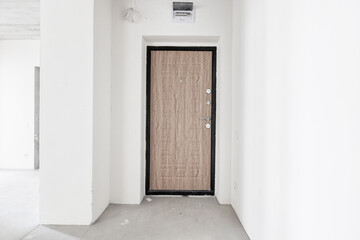 interior of the apartment without decoration in white colors