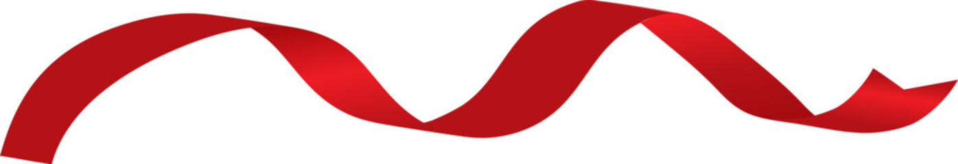 Red Ribbons Vector Set