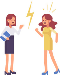 Conflict, quarrel  illustration 