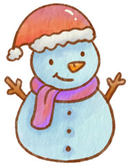 Christmas water color cartoon cute