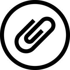 Paper clip icon. Binder Clip