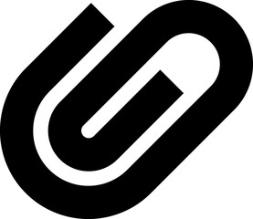 Paper clip icon. Binder Clip