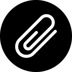 Paper clip icon. Binder Clip