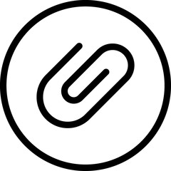 Paper clip icon. Binder Clip