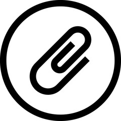 Paper clip icon. Binder Clip