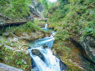 Vintgar Gorge in Slovenia, Europe