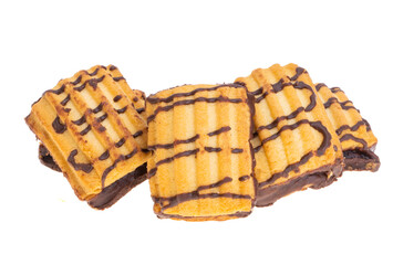 cookies with jam isolated