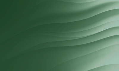Abstract green white colors gradient with wave nature texture background.