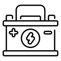 line thin icon related to industry , factory , production unit, cargo 