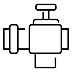 line thin icon related to industry , factory , production unit, cargo 