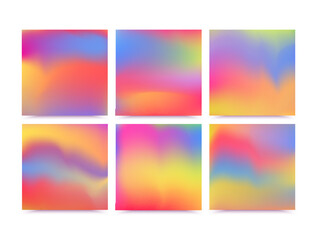Abstract blurred gradient mesh background in bright beautiful colors.