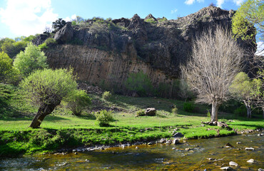 Ancient Güvem Basalt Columns - Kızılcaham / TURKEY