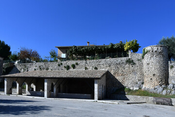 An ancient wash house in Boville Ernica, a historic town in the province of Frosinone, Italy.