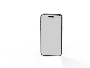 Naklejka premium 3d render illustration hand holding the white smartphone