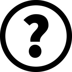 Question help line icon