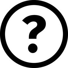 Question help line icon