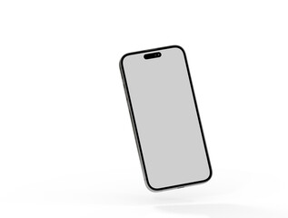 New realistic mobile phone smartphone mockup with blank screen.