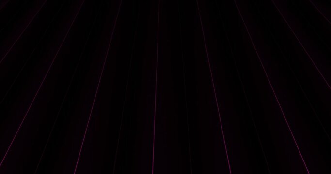 3d render with purple neon lines with highlights on black