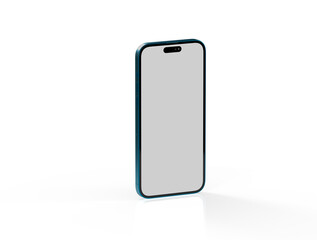Naklejka premium Smartphone frameless blank screen mockup