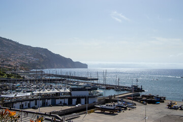 View on coastline in Funchal, Madeira