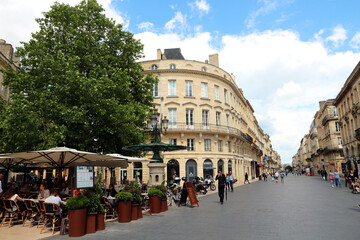 Naklejka premium France - Bordeaux - pedestrian street - Cours de l'intendance