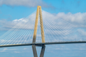 Fototapeta na wymiar Arthur Ravenel Jr. Bridge in Charleston South Carolina