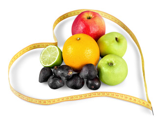 I love fruits (Dieting concept)