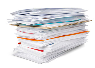 Stack of Envelopes , Files , Documents