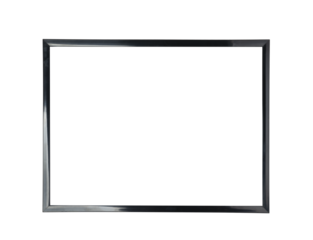 an empty black frame