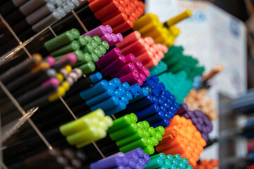 Colored Pencils on the Shop Stand