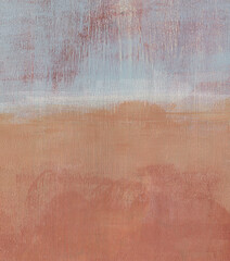 Fototapeta premium Beautiful abstract artwork. Versatile artistic image for creative design projects: posters, banners, cards, magazines, prints, covers, brochures and wallpapers. Soft colours. Acrylic on paper.